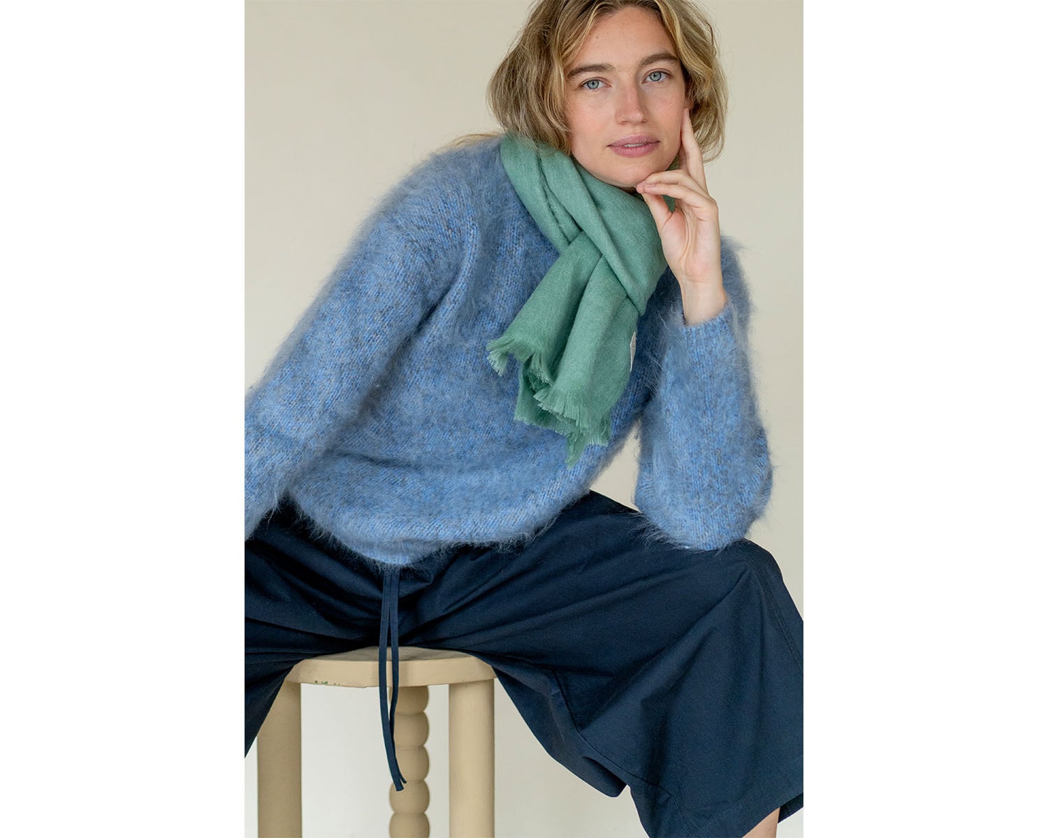 Petit Scarf - Poppy Green