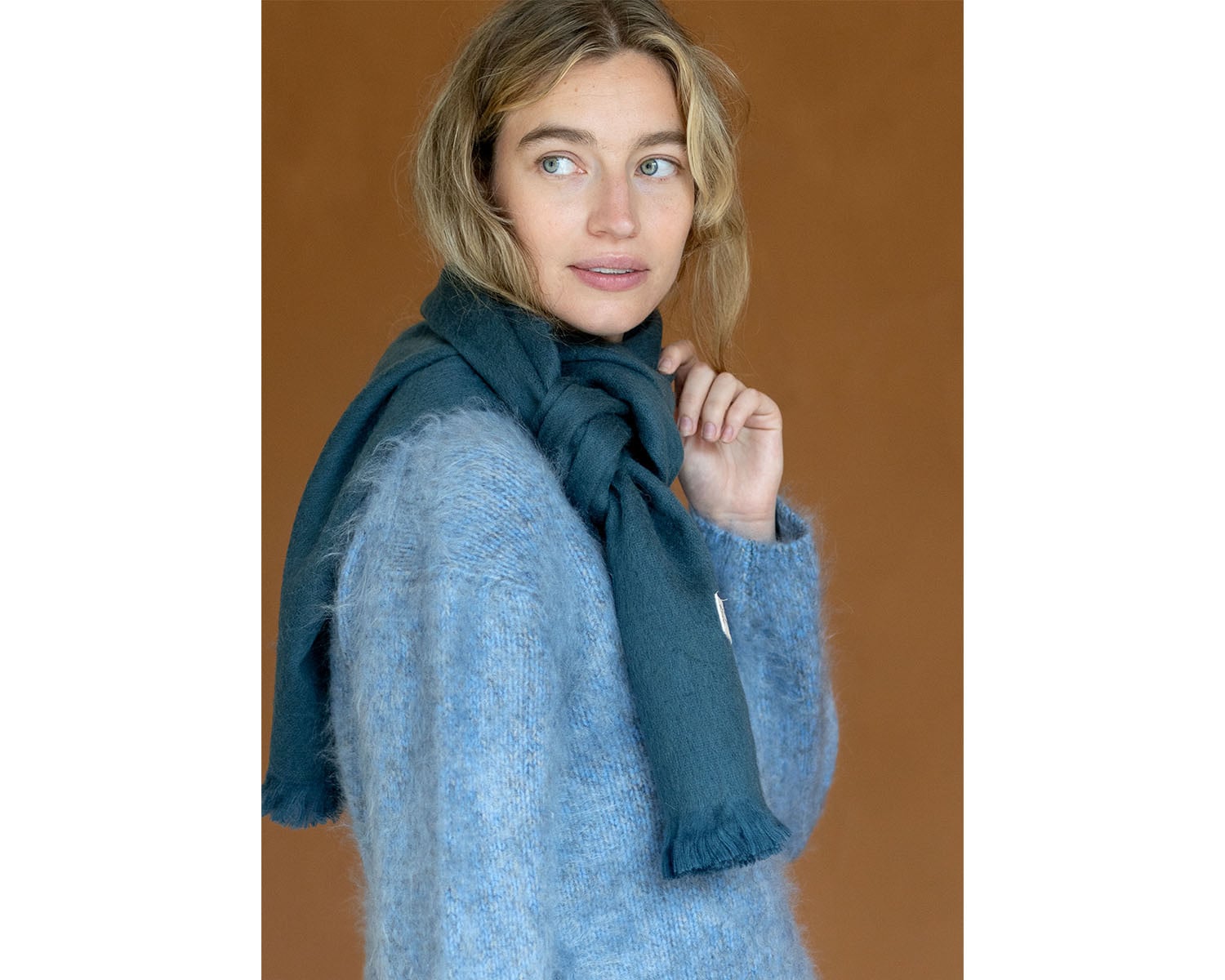 Petit Sjaal - Steel Blue