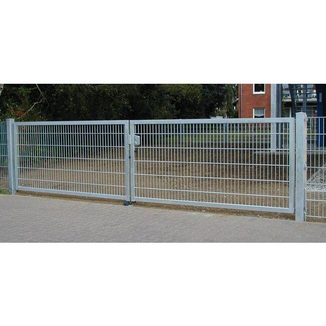 Dubbele draaipoort dubbelstaafmat verzinkt 8/6/8mm vulling