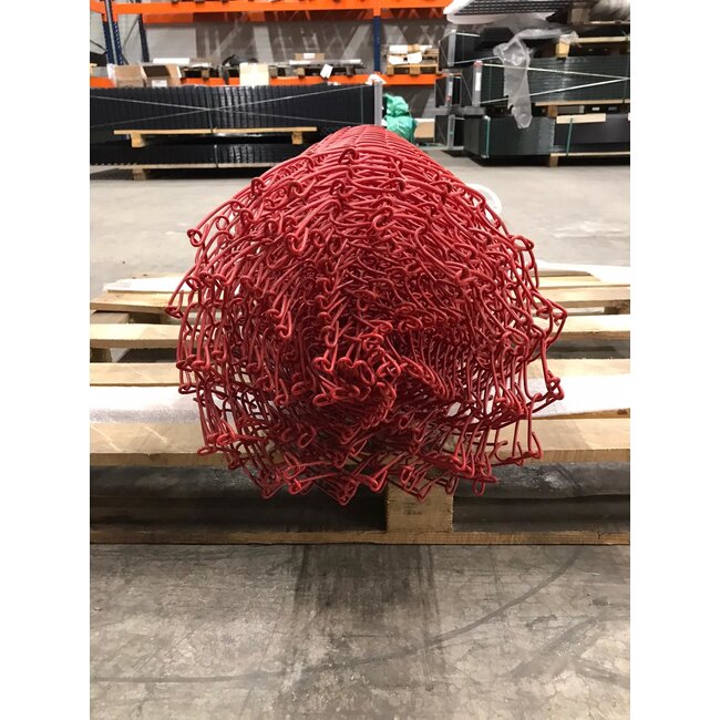 Harmonicagaas 10 meter op rol Rood 1m hoog