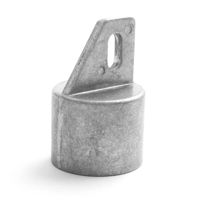 Aluminium schoor-/einddop 60mm