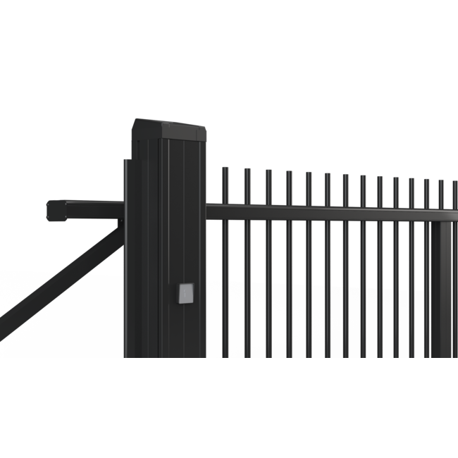 Handmatige schuifpoort spijlenvulling verzinkt