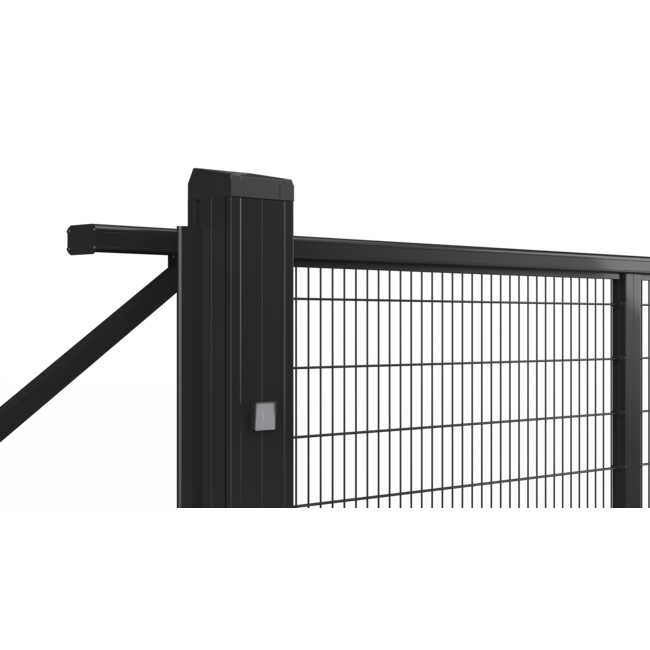 Handmatige schuifpoort 6/5/6 vulling gecoat