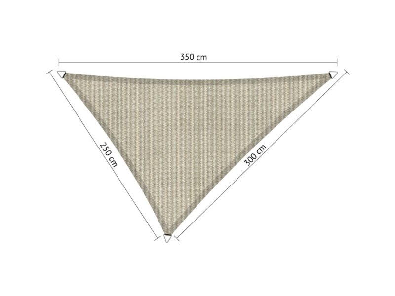 Schaduwdoek driehoek (diverse varianten/ afmetingen)