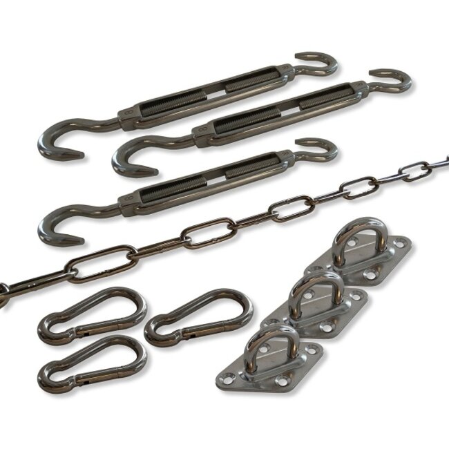 Schaduwdoek driehoek (diverse varianten/ afmetingen)