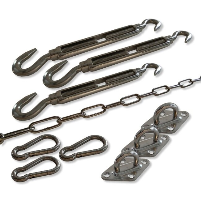 Schaduwdoek driehoek (diverse varianten/ afmetingen)