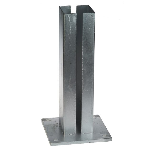 Paalvoet adapter voor koker 80 x 80 mm - Thermisch verzinkt