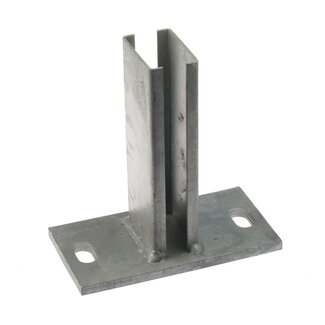 Voetplaat voor koker 60 x 40 mm