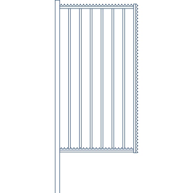 Slootwaaier - spijlenvulling