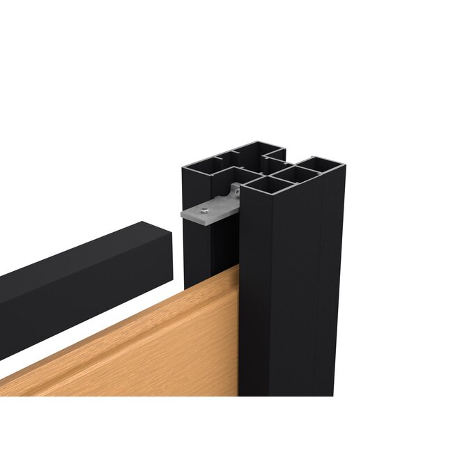 Alu U lijst start/stop 25 x 30 mm zonder connectoren