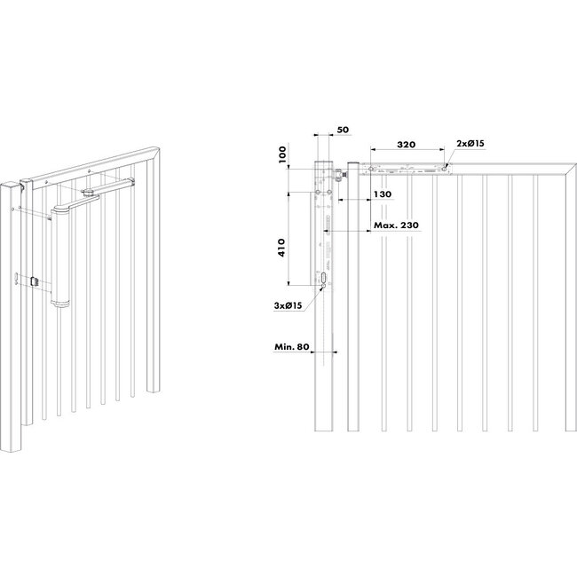 Gemotoriseerde poortsluiter Venus
