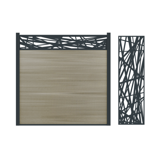 Aluminium decopaneel horizontaal