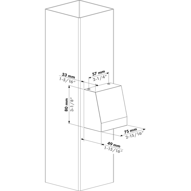 Helios Hepta - Trapeziumvormige wandverlichting