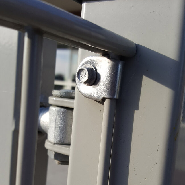 RVS spanstaafhouder per 1 of 10 stuks