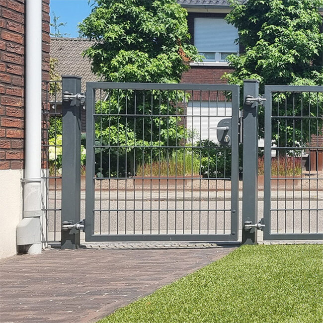 Looppoort dubbelstaafmat - gecoat 8/6/8 mm