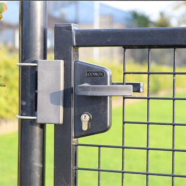 Tuinpoort Basic - gecoat - enkelstaafmat vulling