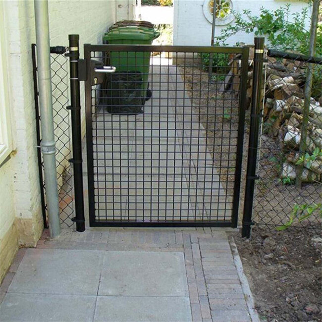 Tuinpoort Basic - gecoat - enkelstaafmat vulling