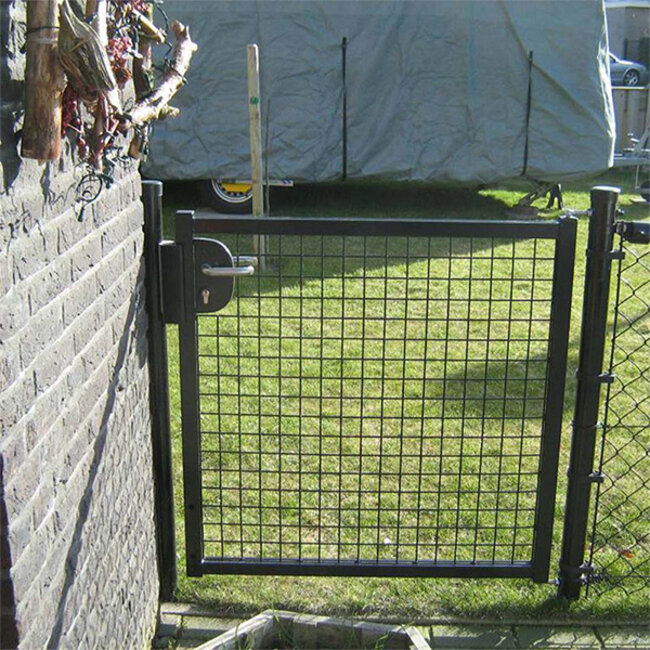 Tuinpoort Basic - gecoat - enkelstaafmat vulling