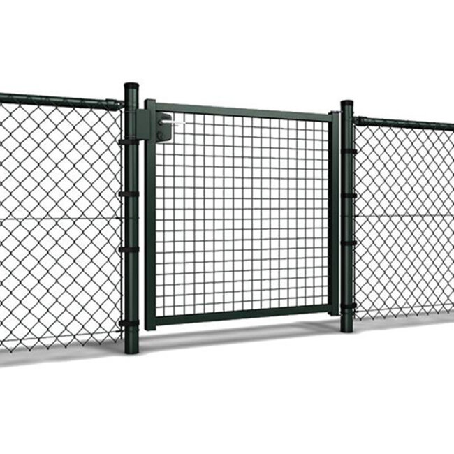 Tuinpoort Basic - gecoat - enkelstaafmat vulling