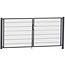 Dubbele tuinpoort dubbelstaafmat 6/5/6 Gecoat