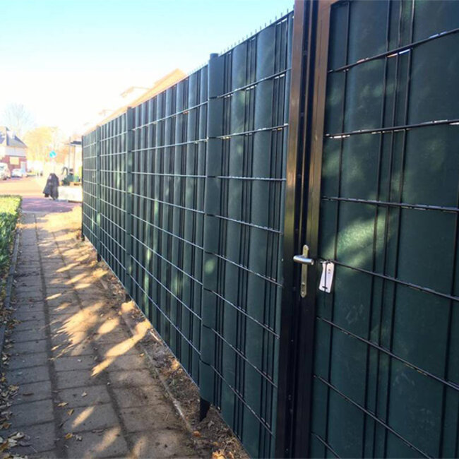 Vlechtband antidoorkijk voor dubbelstaafmathekwerk (per rol 50m)