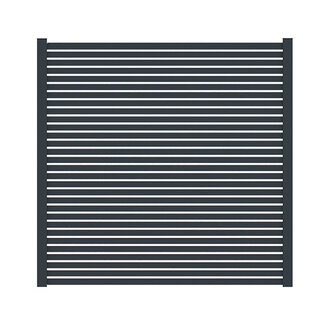 Fiberdeck Aluminium scherm lamellen compleet (zonder palen)