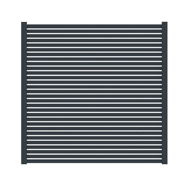 Aluminium scherm lamellen compleet (zonder palen)