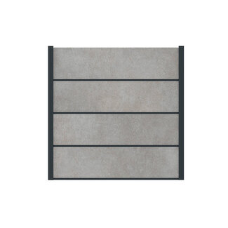 Fiberdeck HPL Urban scherm compleet (zonder palen)