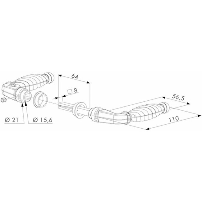 3006FA | Sierkrukpaar in zamac