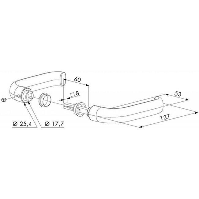 3006P | Krukpaar in polyamide
