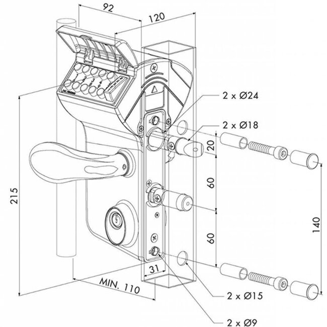 LMKQ V2 | Mechanisch codeslot - kokerprofiel