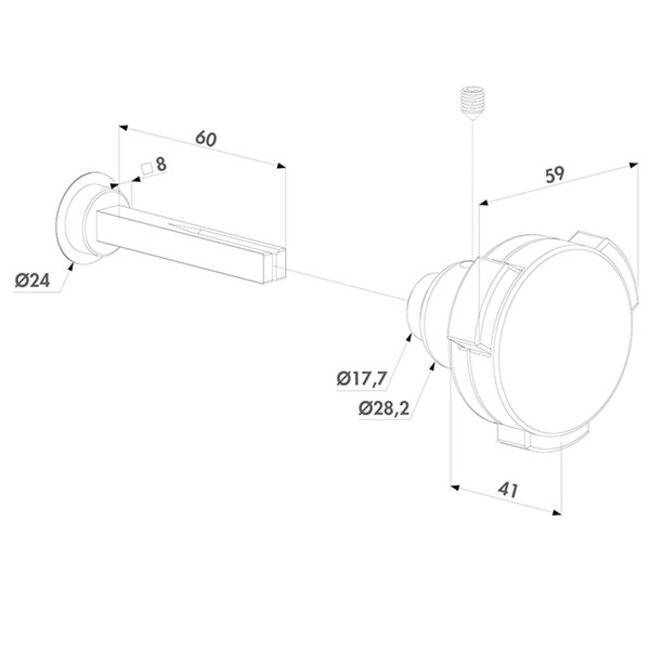 Veiligheidsknop kidloc  met halve kruk