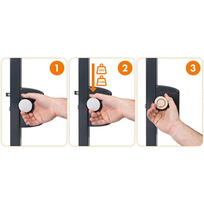 Veiligheidsknop kidloc  met halve kruk