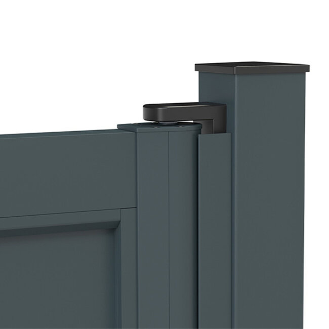 Aluminium poort met dichte vulling