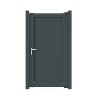 Aluminium poort met dichte vulling