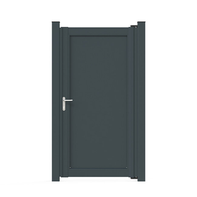 Aluminium poort met dichte vulling