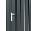 Aluminium poort met verticale lamellen