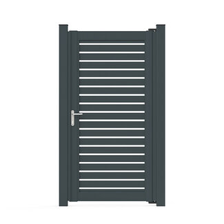 Aluminium poort - Half open 80 horizontaal