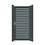 Aluminium poort met horizontale lamellen