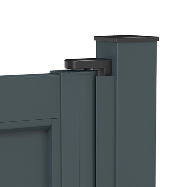 Dubbele aluminium poort met dichte vulling