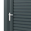 Dubbele aluminium poort - lamellen