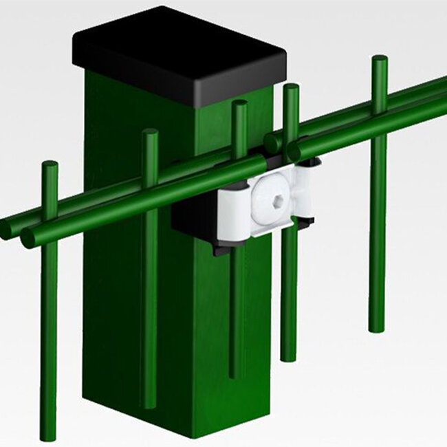 Koker 60 x 40 mm - rechthoekige hekwerkstaander