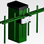 Koker 60 x 40 mm - rechthoekige hekwerkstaander
