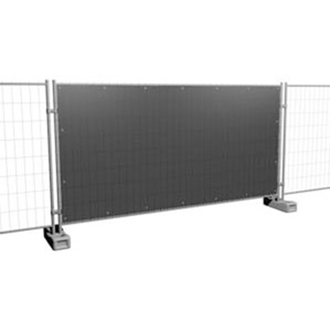 Bouwhek zeil  - Brandvertragend (zwart)
