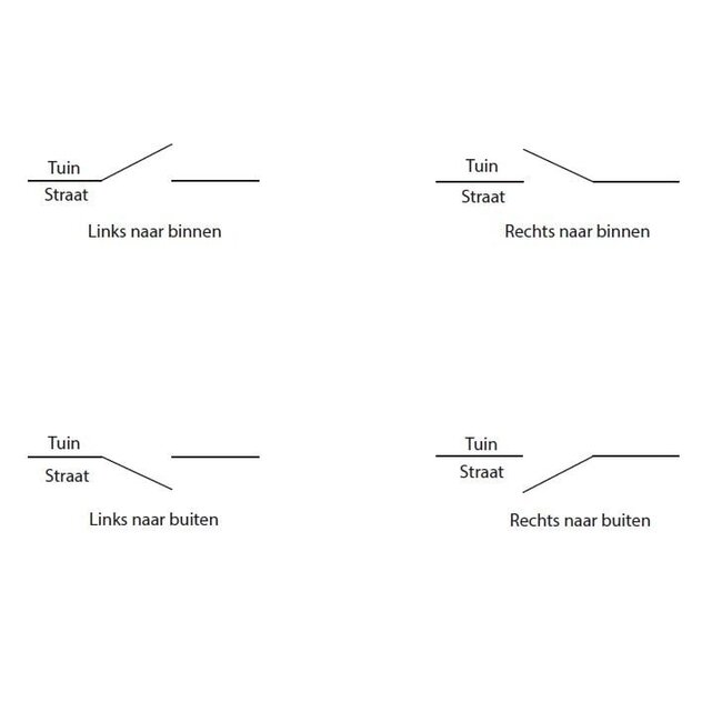 Stalen poort - Accoya hout met kruis