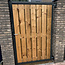 Stalen poort - Vuren hout