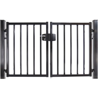 Dubbele spijlenpoort Direct - 25x25 vlak