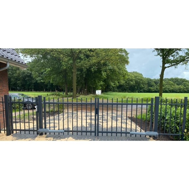 Dubbele spijlenpoort Direct - ø25 vlak