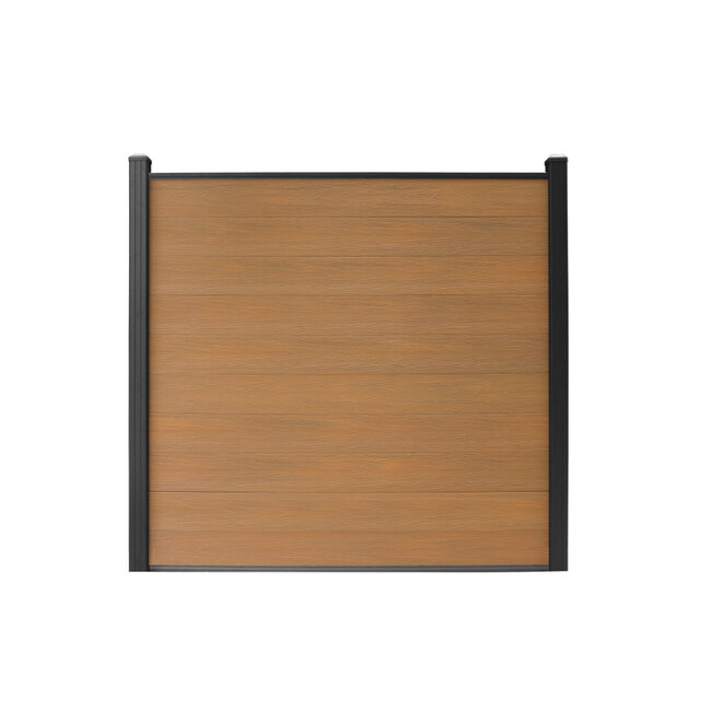 WPC scherm compleet horizontaal - zonder palen - Highlander