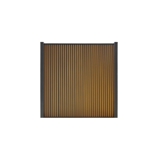 WPC scherm compleet verticaal - zonder palen - Highlander